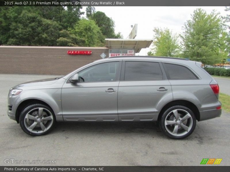Graphite Gray Metallic / Black 2015 Audi Q7 3.0 Premium Plus quattro