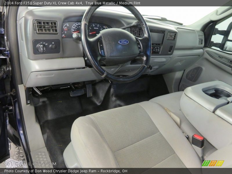 True Blue Metallic / Medium Flint 2004 Ford F350 Super Duty XL Crew Cab 4x4