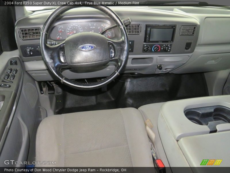 True Blue Metallic / Medium Flint 2004 Ford F350 Super Duty XL Crew Cab 4x4