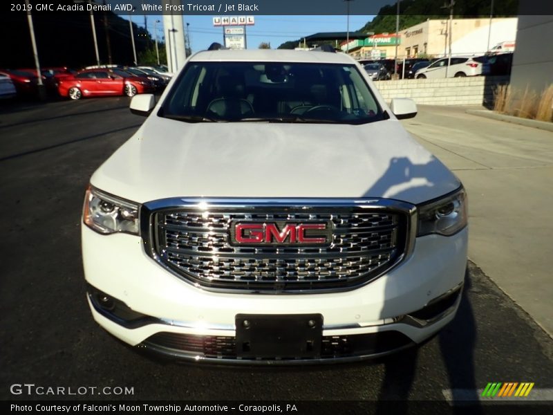 White Frost Tricoat / Jet Black 2019 GMC Acadia Denali AWD
