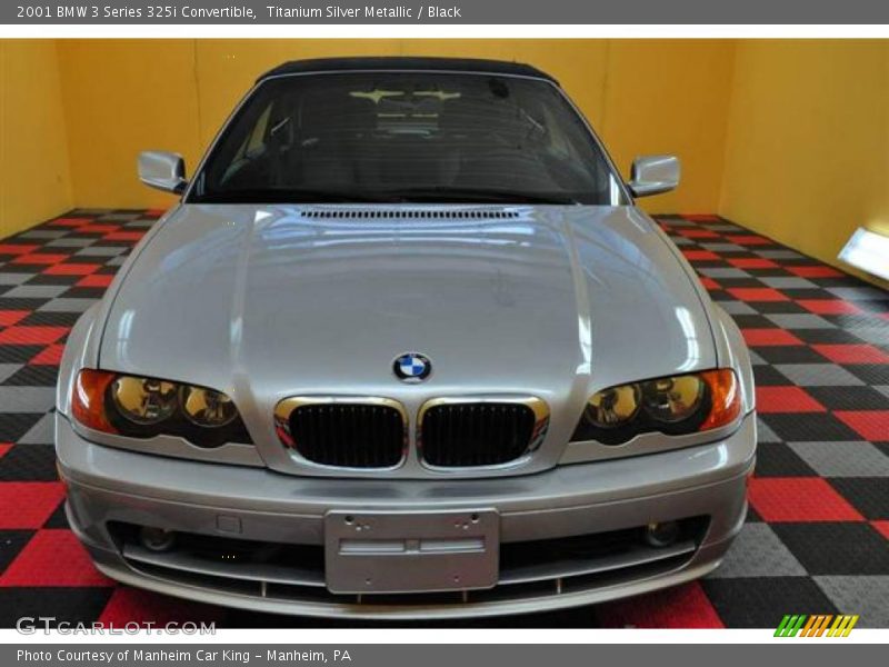 Titanium Silver Metallic / Black 2001 BMW 3 Series 325i Convertible