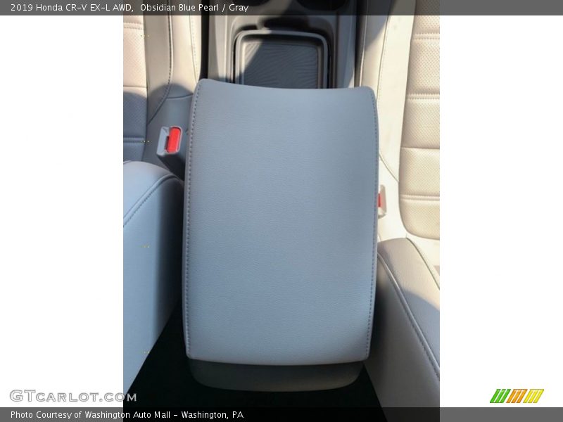 Obsidian Blue Pearl / Gray 2019 Honda CR-V EX-L AWD