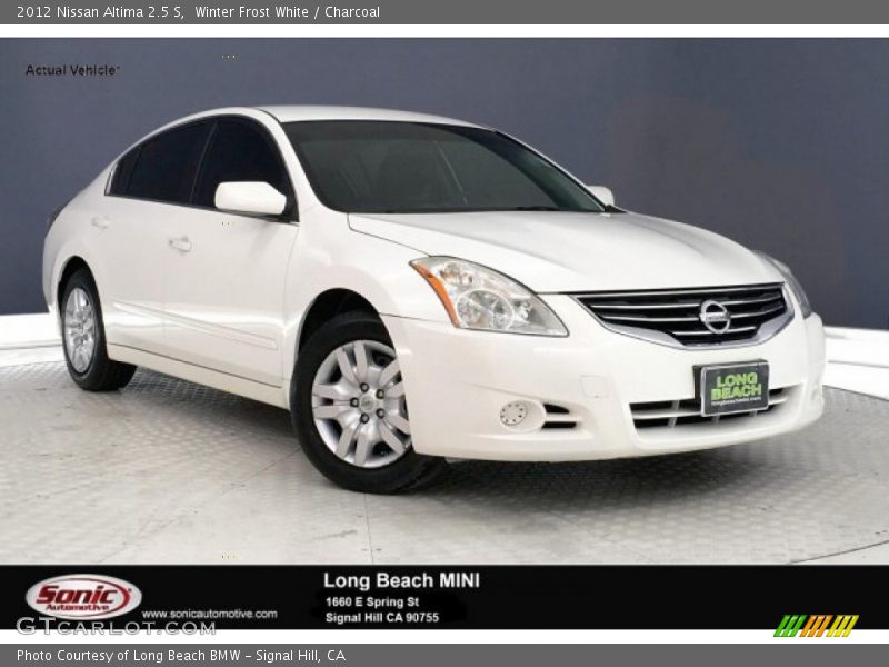 Winter Frost White / Charcoal 2012 Nissan Altima 2.5 S