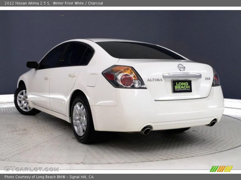 Winter Frost White / Charcoal 2012 Nissan Altima 2.5 S