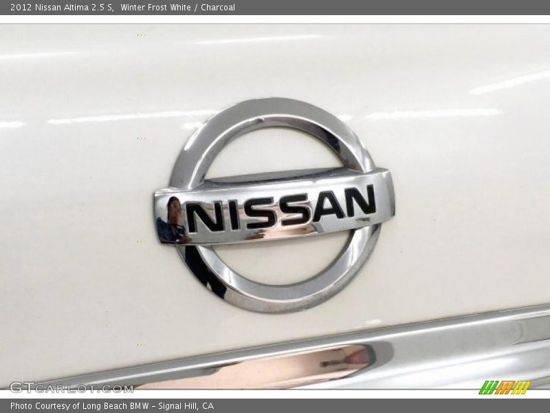 Winter Frost White / Charcoal 2012 Nissan Altima 2.5 S