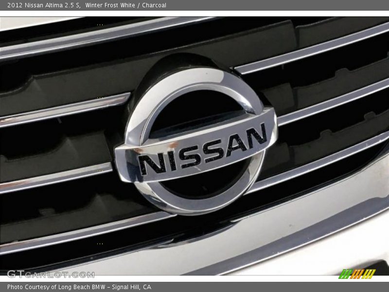 Winter Frost White / Charcoal 2012 Nissan Altima 2.5 S