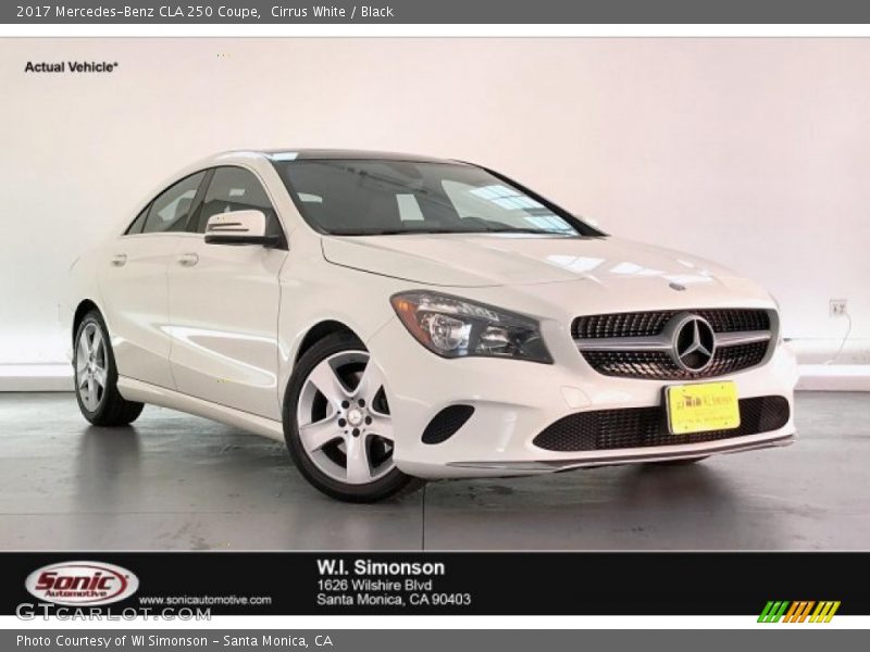 Cirrus White / Black 2017 Mercedes-Benz CLA 250 Coupe