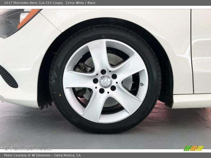 Cirrus White / Black 2017 Mercedes-Benz CLA 250 Coupe
