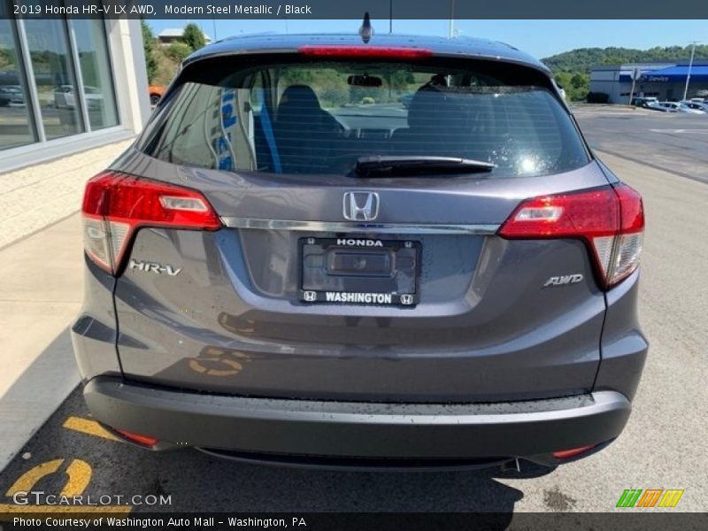 Modern Steel Metallic / Black 2019 Honda HR-V LX AWD