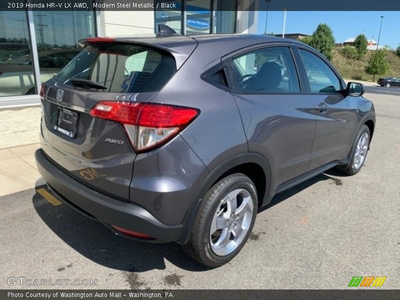 Modern Steel Metallic / Black 2019 Honda HR-V LX AWD