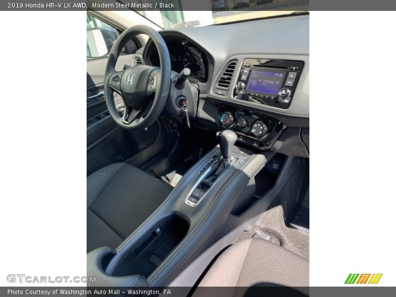Modern Steel Metallic / Black 2019 Honda HR-V LX AWD
