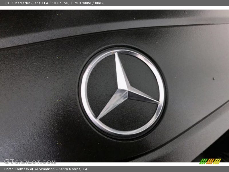 Cirrus White / Black 2017 Mercedes-Benz CLA 250 Coupe