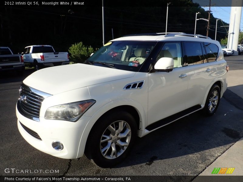 Moonlight White / Wheat 2012 Infiniti QX 56