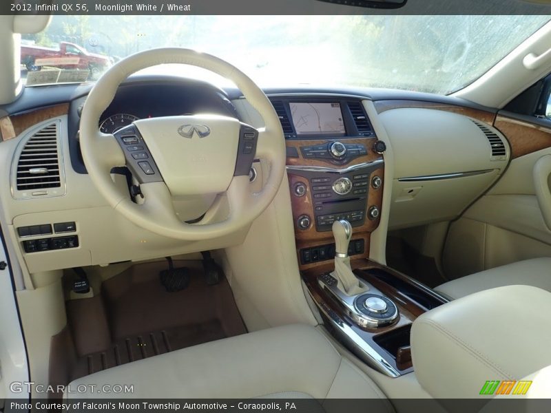 Moonlight White / Wheat 2012 Infiniti QX 56