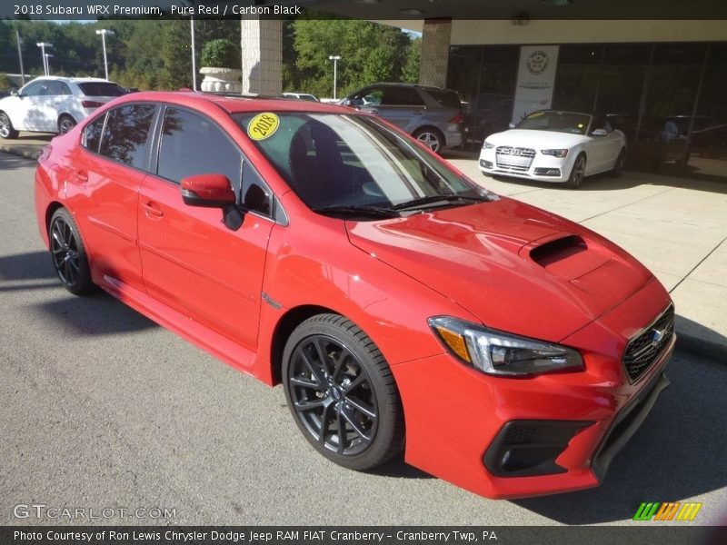 Front 3/4 View of 2018 WRX Premium