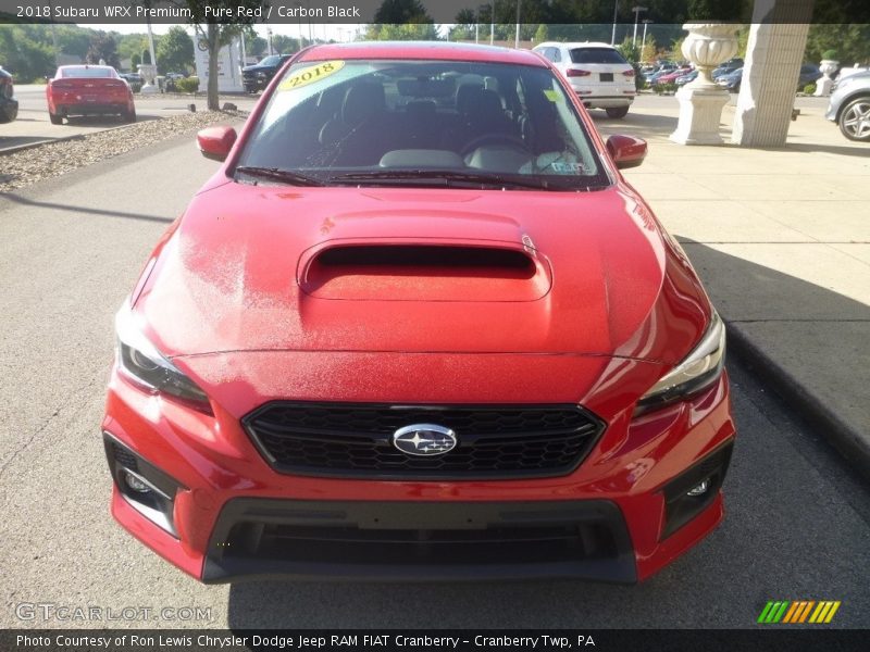 Pure Red / Carbon Black 2018 Subaru WRX Premium