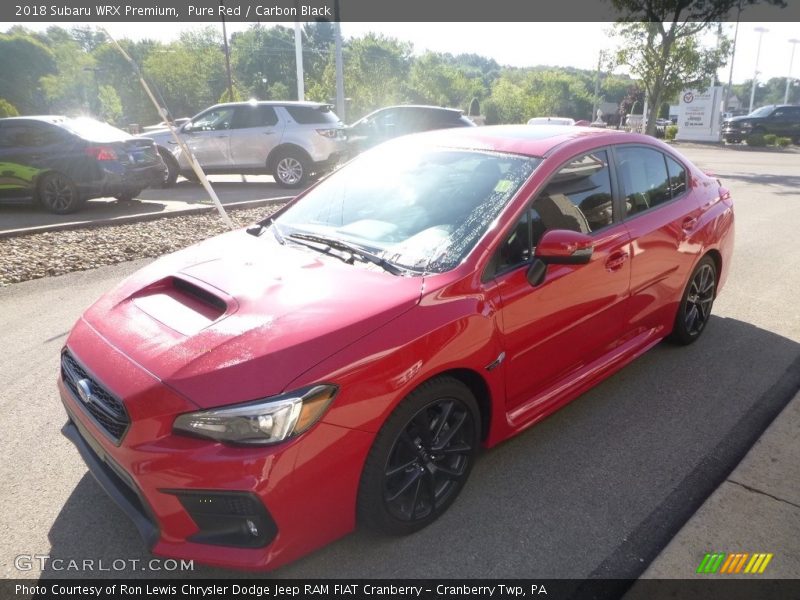 Pure Red / Carbon Black 2018 Subaru WRX Premium