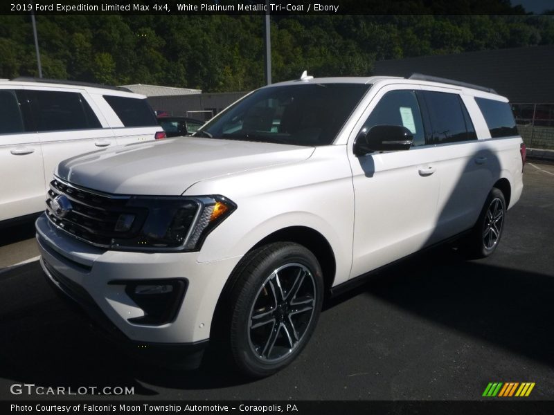 White Platinum Metallic Tri-Coat / Ebony 2019 Ford Expedition Limited Max 4x4