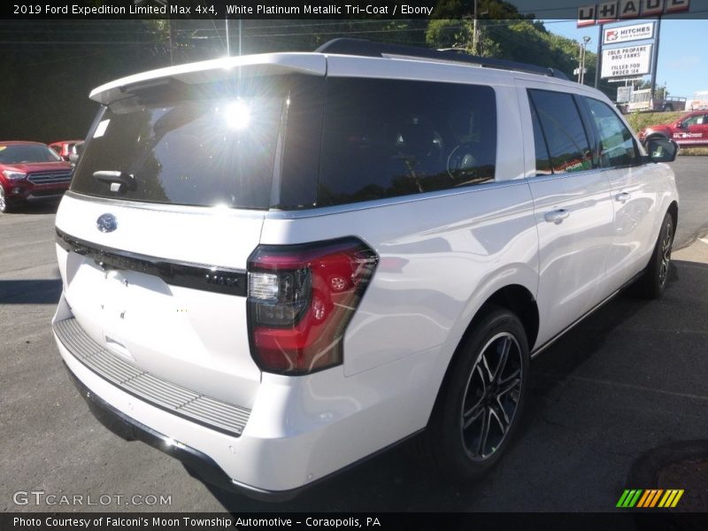 White Platinum Metallic Tri-Coat / Ebony 2019 Ford Expedition Limited Max 4x4