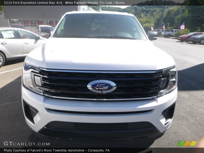 White Platinum Metallic Tri-Coat / Ebony 2019 Ford Expedition Limited Max 4x4