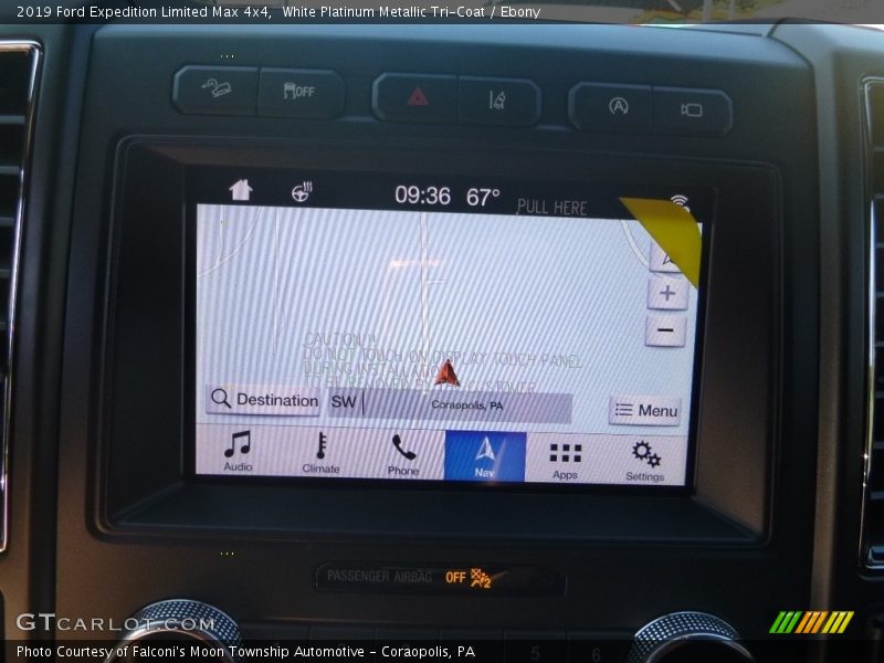 White Platinum Metallic Tri-Coat / Ebony 2019 Ford Expedition Limited Max 4x4