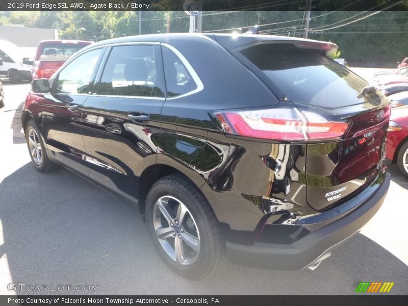 Agate Black / Ebony 2019 Ford Edge SEL AWD