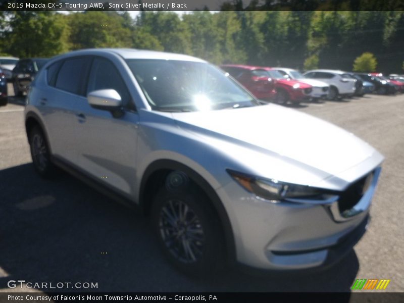 Sonic Silver Metallic / Black 2019 Mazda CX-5 Touring AWD