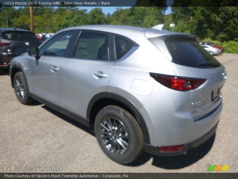 Sonic Silver Metallic / Black 2019 Mazda CX-5 Touring AWD