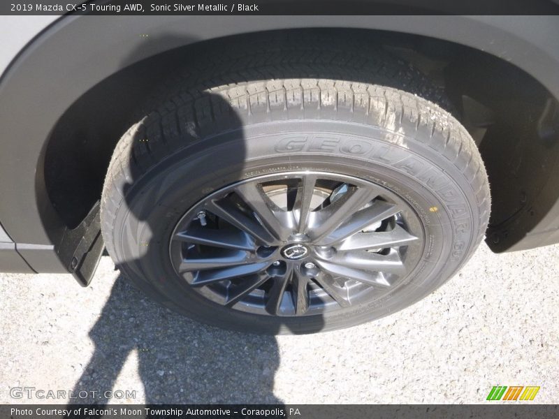 Sonic Silver Metallic / Black 2019 Mazda CX-5 Touring AWD