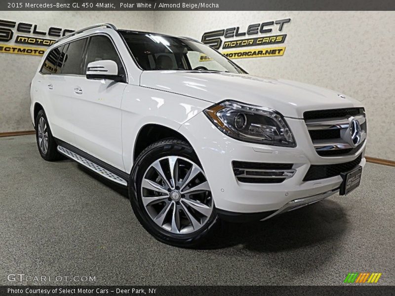Polar White / Almond Beige/Mocha 2015 Mercedes-Benz GL 450 4Matic