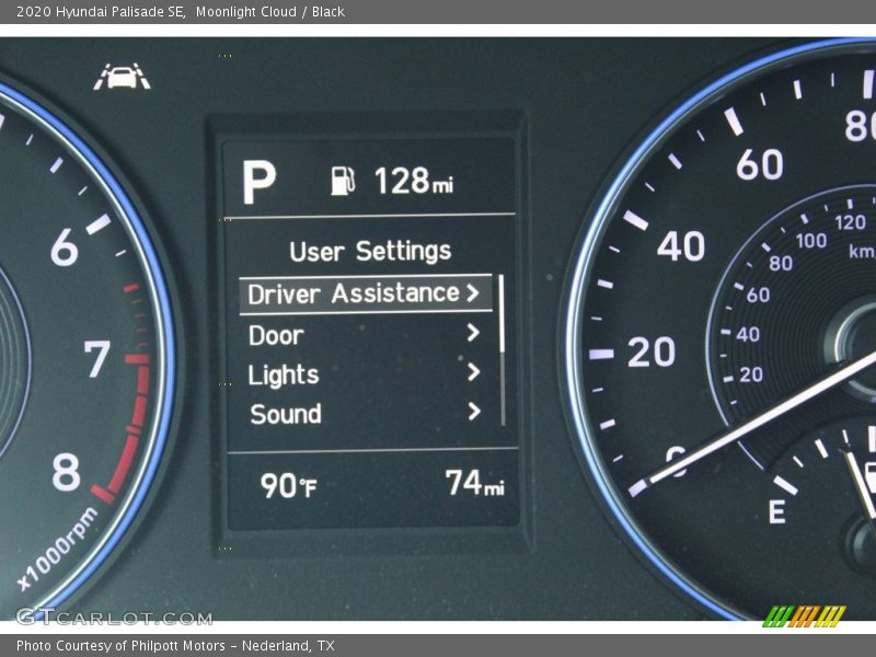 Moonlight Cloud / Black 2020 Hyundai Palisade SE