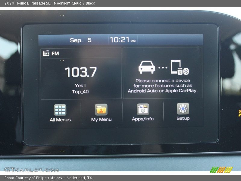 Moonlight Cloud / Black 2020 Hyundai Palisade SE