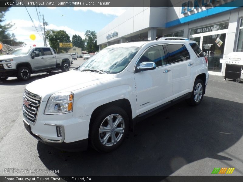Summit White / Light Titanium 2017 GMC Terrain SLT AWD