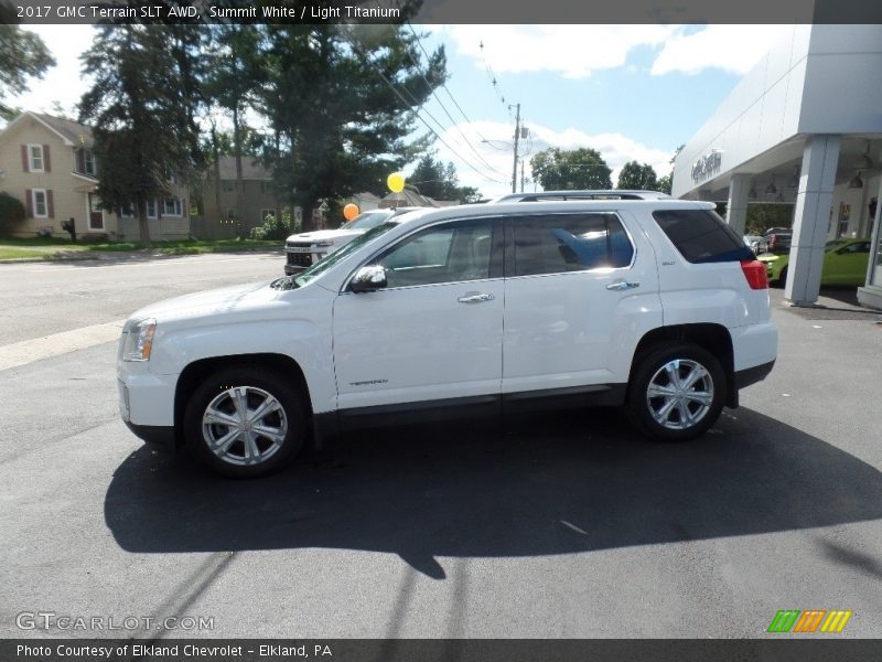 Summit White / Light Titanium 2017 GMC Terrain SLT AWD