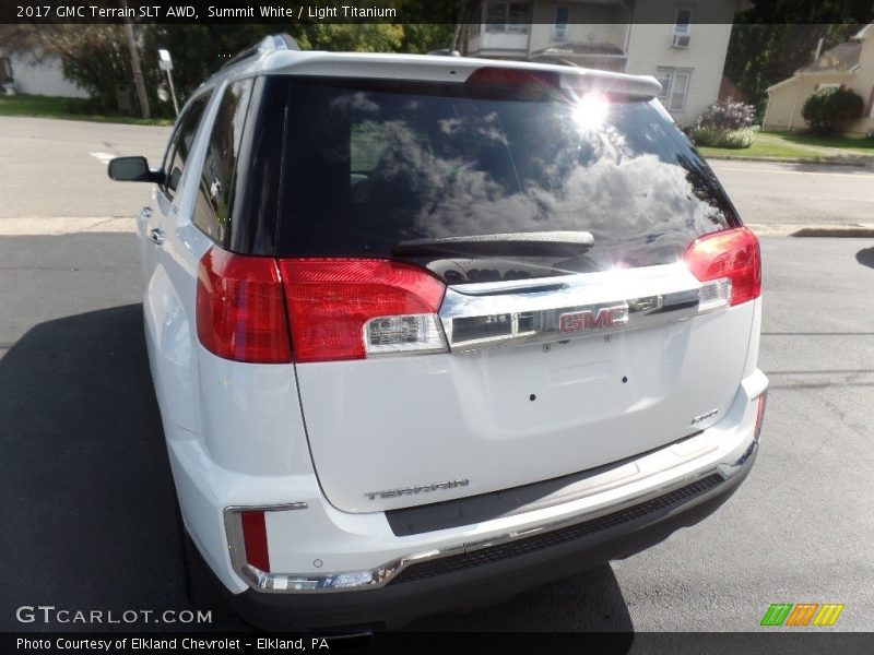 Summit White / Light Titanium 2017 GMC Terrain SLT AWD