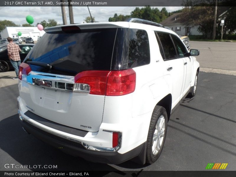 Summit White / Light Titanium 2017 GMC Terrain SLT AWD