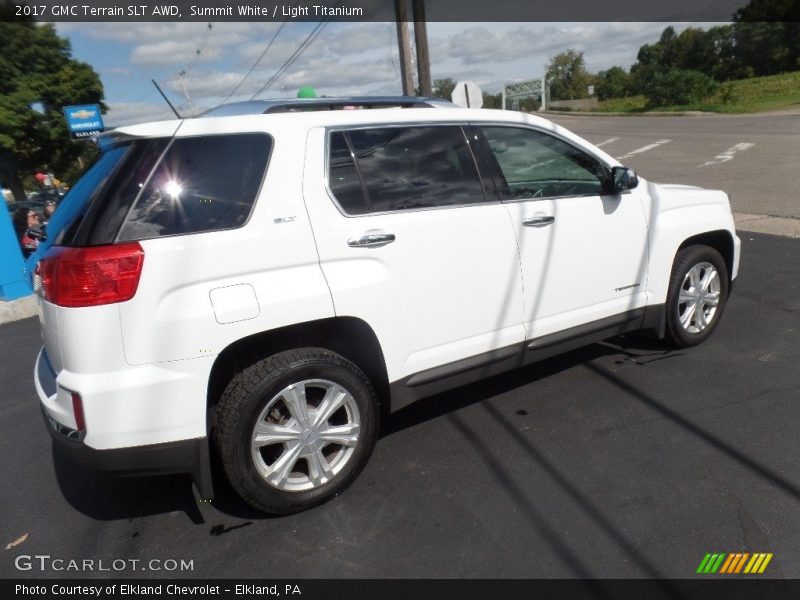 Summit White / Light Titanium 2017 GMC Terrain SLT AWD
