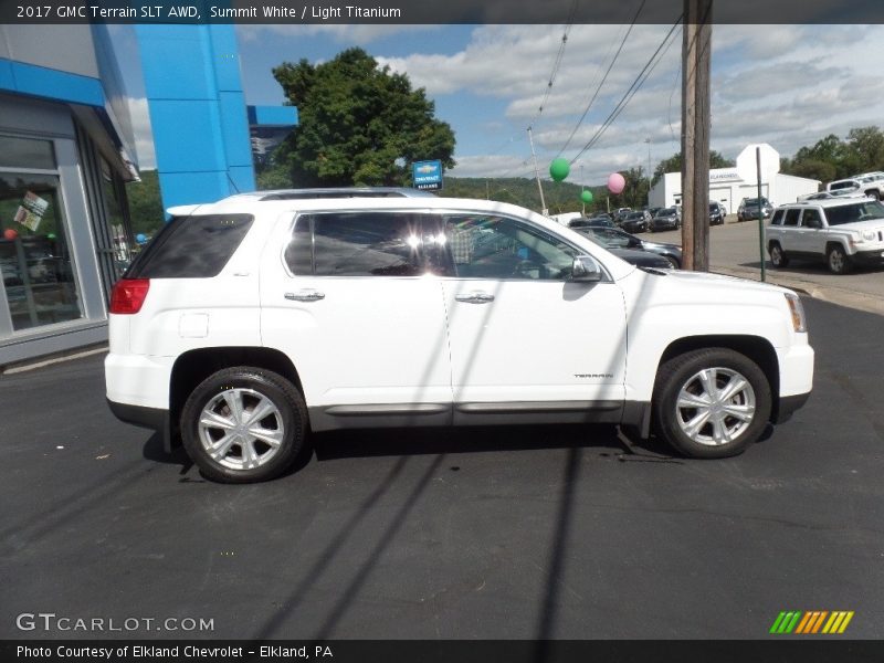 Summit White / Light Titanium 2017 GMC Terrain SLT AWD