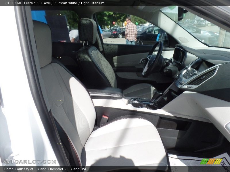 Summit White / Light Titanium 2017 GMC Terrain SLT AWD