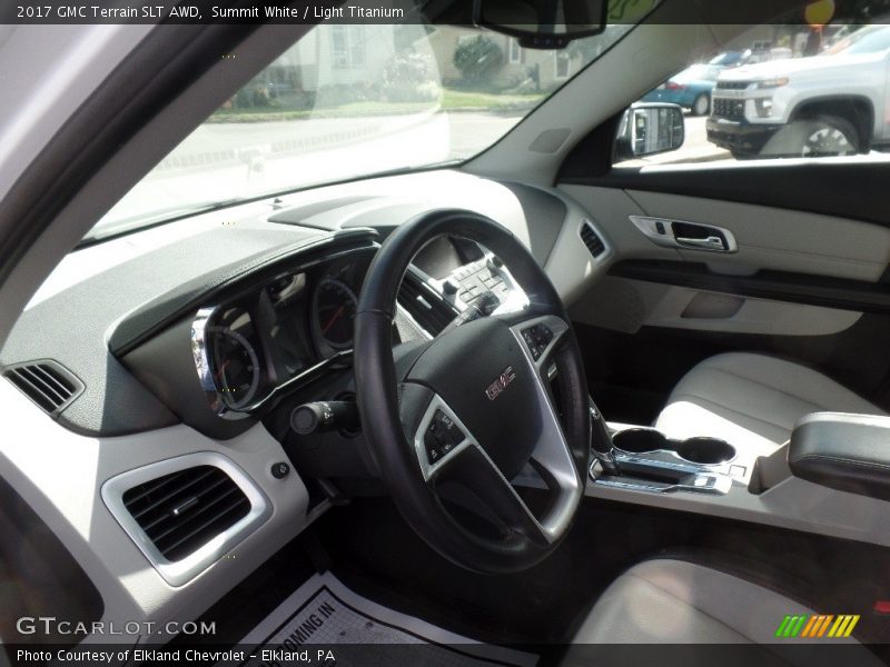 Summit White / Light Titanium 2017 GMC Terrain SLT AWD