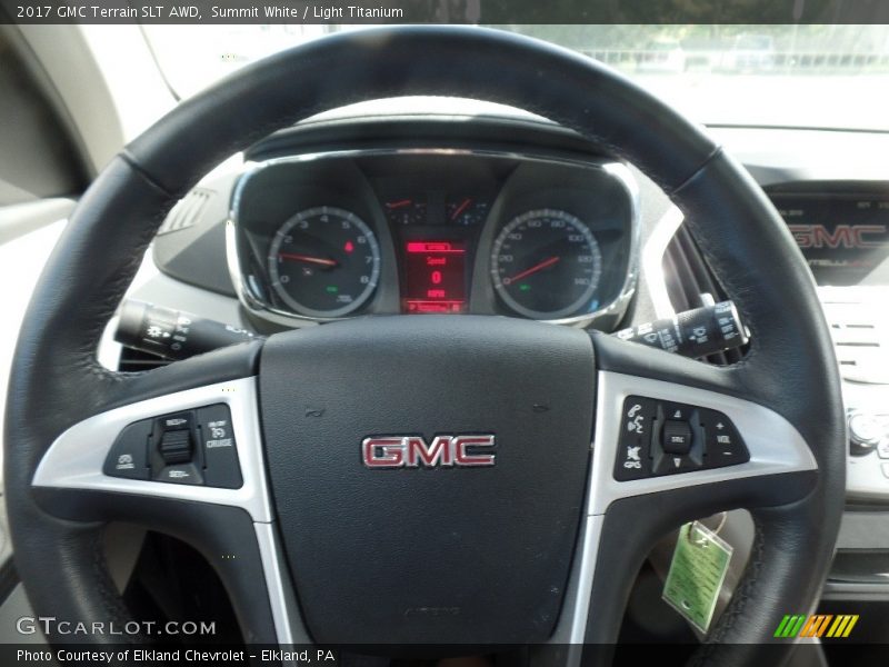 Summit White / Light Titanium 2017 GMC Terrain SLT AWD