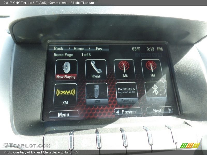 Summit White / Light Titanium 2017 GMC Terrain SLT AWD