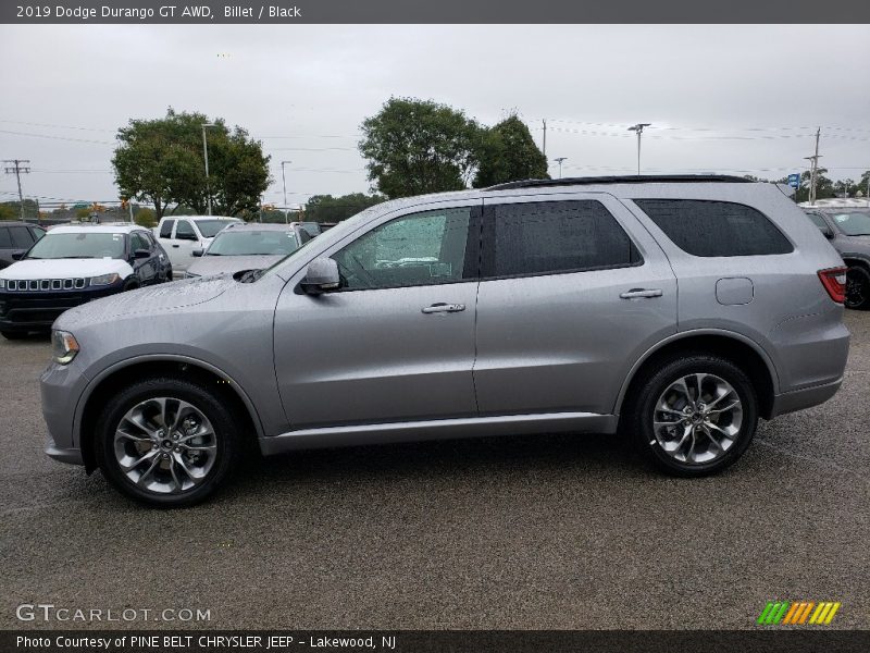 Billet / Black 2019 Dodge Durango GT AWD