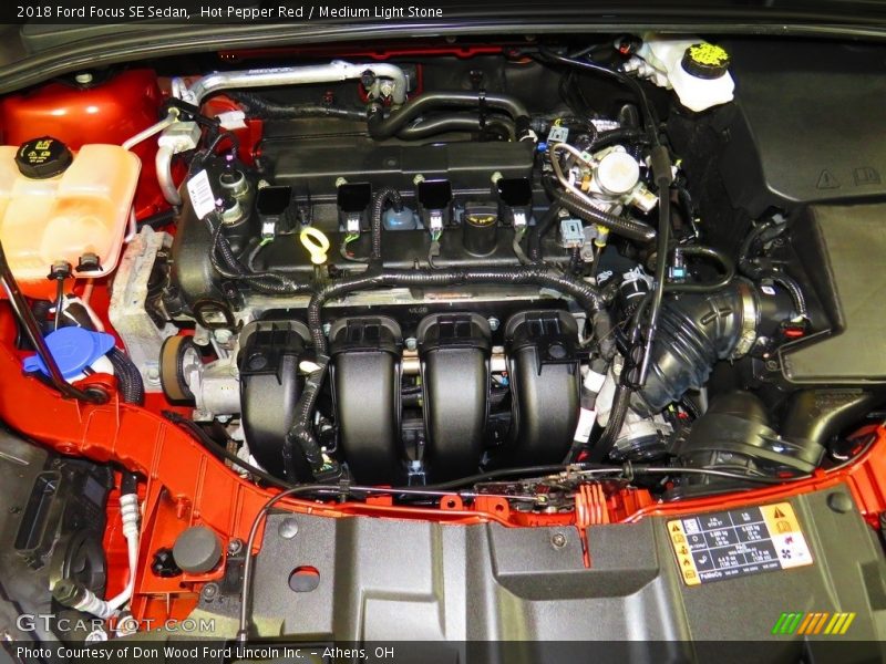 Hot Pepper Red / Medium Light Stone 2018 Ford Focus SE Sedan