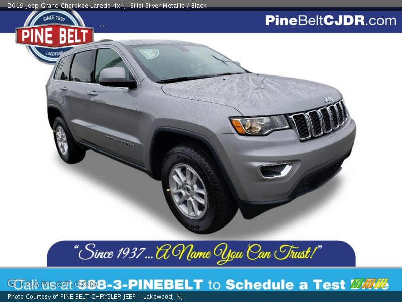 Billet Silver Metallic / Black 2019 Jeep Grand Cherokee Laredo 4x4