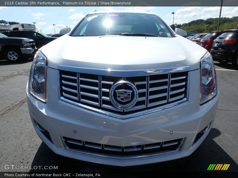 Platinum Ice Tricoat / Shale/Brownstone 2016 Cadillac SRX Performance