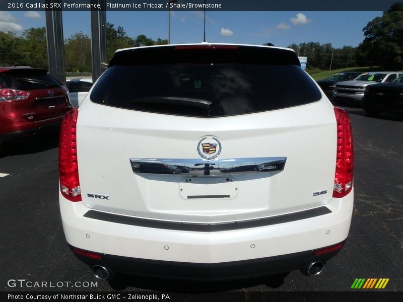 Platinum Ice Tricoat / Shale/Brownstone 2016 Cadillac SRX Performance