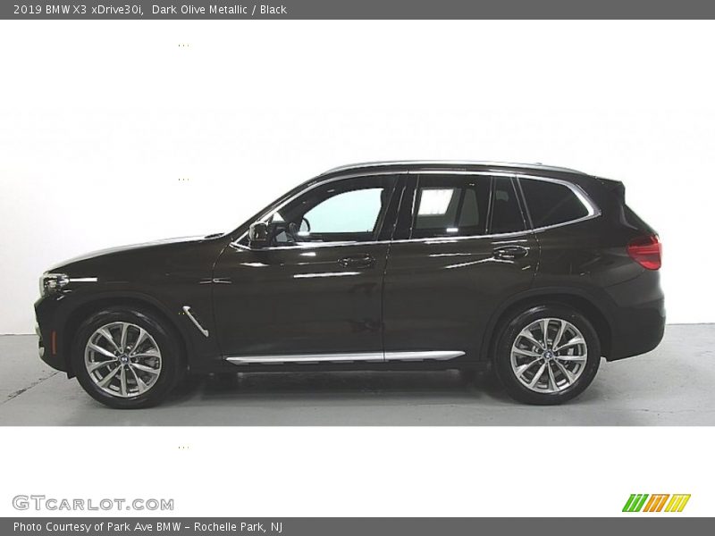 Dark Olive Metallic / Black 2019 BMW X3 xDrive30i