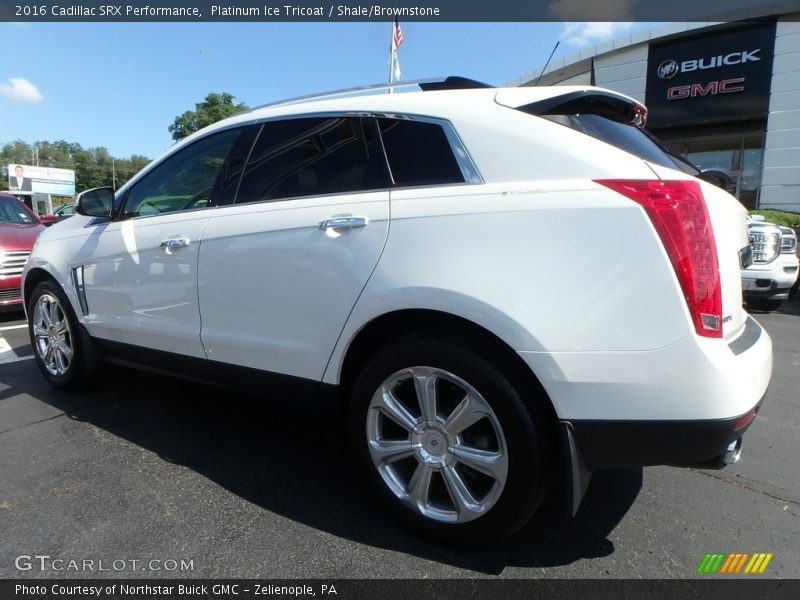 Platinum Ice Tricoat / Shale/Brownstone 2016 Cadillac SRX Performance