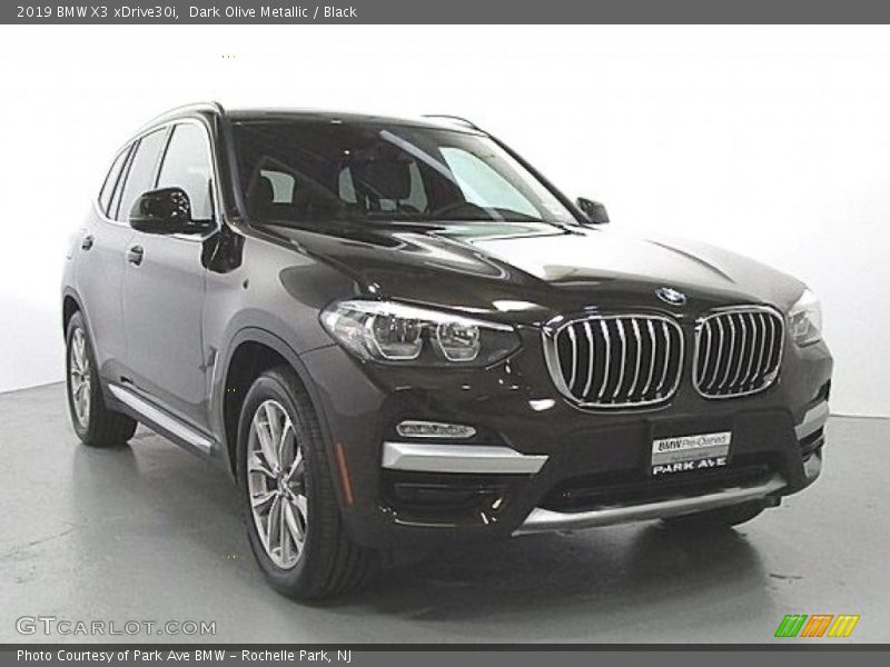 Dark Olive Metallic / Black 2019 BMW X3 xDrive30i
